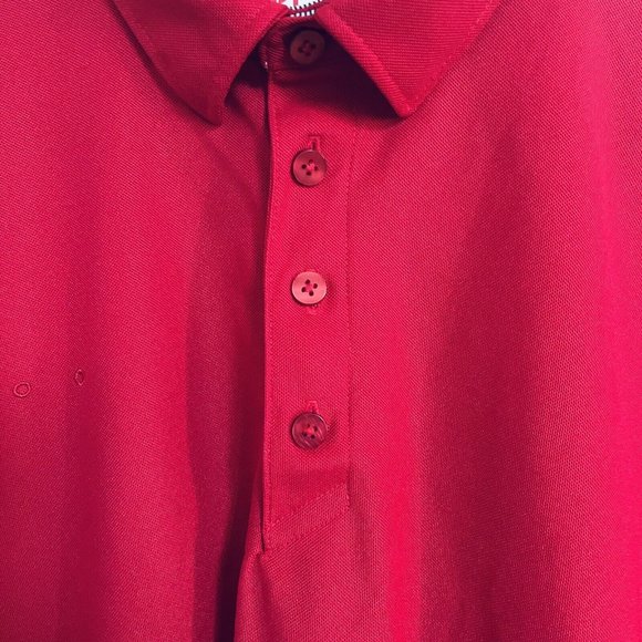 Chick-Fil-A OOBE Employee Red Uniform Polo XL Unisex Short Sleeve Fast Food Work - Picture 3 of 8
